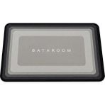 Sogex Banyo Paspası Süper Su Emici Kaymaz Tabanlı Banyo Paspası Diatomit Paspas Süper Emici (58X38CM) - Renkli
