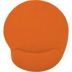 Sogex Bilek Destekli Jelli Mouse Pad Oval Kaydrmaz Taban Oyun Ofis Fare Altlığı Ergonomik Kaymaz Mouse Pad - Turuncu