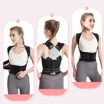 Sogex Dik Duruş Korsesi Medikal Ortopedik Omuz Bel Sırt Korsesi Kambur Önleyici Korse Unisex - Standart - Siyah