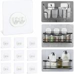SOGUD Kendinden Yapışkanlı Askı 10’lu Set – Güçlü Vakum Duvar Askısı, Su Geçirmez Banyo & Mutfak Askılığı, Delme Gerektirmeyen Raf ve Havlu Askısı, Fayans Cam İçin Şeffaf Yapışkan Askı