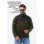 Soğuğa ve Rüzgara Dayanıklı Baskı Uygulanabilir Unisex Softshell Iş Kıyafeti Firma Polar - 2XL - Haki