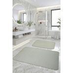 Söğüt Kaymaz Taban Süper Emici 2'li Banyo Paspası Seti 60x100 50x60 cm Sütlü Kahve