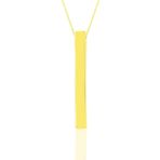 Söğütlü SGTL11139 Silver Gümüş Altın Yaldızlı 70 Cm Zincirli Çubuk Kolye