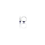 Söğütlü Silver Gümüş 12 mm Mini Çivit Mavisi Halka Küpe