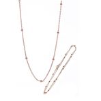 Söğütlü Silver Gümüş 50 cm Rose Top Top Zincir
