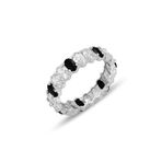 Söğütlü Silver Gümüş rodyumlu oval baget kesim onix ve zirkon taşlı tamtur yüzük [barcode] 10