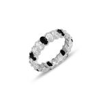 Söğütlü Silver Gümüş rodyumlu oval baget kesim onix ve zirkon taşlı tamtur yüzük [barcode] 11