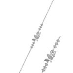 Söğütlü Silver Gümüş rodyumlu zirkon taşlı kelebek rüyası kadın bileklik [barcode]