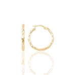 Söğütlü Silver Gümüş rose 23 mm Şarnel Burgu Halka Küpe [barcode]