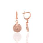 Söğütlü Silver Gümüş Rose Osmanlı Tuğralı Küpe