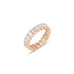 Söğütlü Silver Gümüş rose oval baget kesim zirkon taşlı tamtur yüzük [barcode] 20