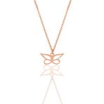 Söğütlü Silver Gümüş rose sonsuza dek kanatlarımın altında kolye [barcode]