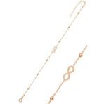 Söğütlü Silver Gümüş rose top top zincirli sonsuzluk bileklik [barcode]