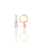 Söğütlü Silver Gümüş rose yıldız kesim zirkon taşlı halka küpe [barcode]