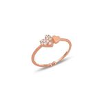 Söğütlü Silver Gümüş rose zirkon taşlı alttan ayarlanabilir bitişik kalpler yüzük [barcode]