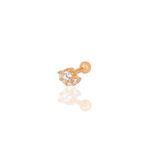 Söğütlü Silver Gümüş rose zirkon taşlı tragus helix Piercing küpe [barcode]