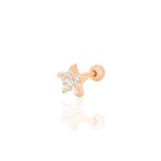 Söğütlü Silver Gümüş rose zirkon taşlı yıldız Tragus helix Piercing küpe [barcode]