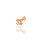Söğütlü Silver Gümüş rose zirkon tek taşlı Tragus helix Piercing küpe [barcode]