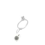 Söğütlü Silver Gümüş Swarovski tek taş yüzük [barcode] 22