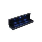 Söğütlü Silver LED Işıklı Lüks Takı Kutusu - Siyah Kadife İçli Bileklik, Kolye ve Takı Sunum Kutusu SGTL13260