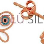 Söğütlü Silver Mineli kelebek küpe [barcode]