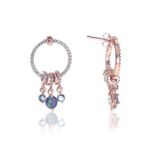 Söğütlü Silver Mistik topaz taşlı ring küpe