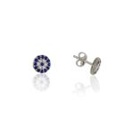 Söğütlü Silver nazarlı mini küpe