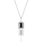Söğütlü Silver SGTL10125 Gümüş Onix Baget Taşlı Kolye