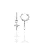 Söğütlü Silver SGTL10143KUTUP Gümüş Kutup Yıldızı Halka Küpe