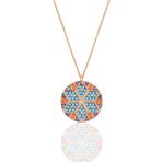 Söğütlü Silver SGTL10156ROSE Gümüş Rose Yuvarlak Kadın Kilim Kolye