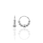 Söğütlü Silver SGTL10192 Rodyumlu 17 mm Top Top Halka Gümüş Küpe