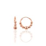 Söğütlü Silver SGTL10192 Rose 17 mm Top Gümüş Halka Küpe