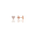 Söğütlü Silver SGTL10822 Rose Zirkon Taşlı Tria Gümüş Küpe