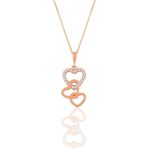 Söğütlü Silver SGTL10847 Gümüş Rose Zirkon Taşlı Ananas Modeli Kolye