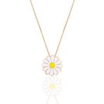 Söğütlü Silver SGTL10933 Gümüş Rose Mineli Papatya Kolye