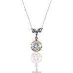 Söğütlü Silver SGTL10967 Gümüş Zirkon Taşlı Otantik Tektaş Kolye