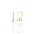Söğütlü Silver SGTL11632 Rose Zirkon Çengelli Tek Taş Gümüş Küpe