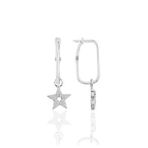 Söğütlü Silver SGTL11674 Gümüş Rodyumlu Yaşam Çiçeği Lotus Göçmen Küpe