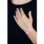 Söğütlü Silver SGTL11699 Gümüş Rodyumlu Çift Sıra Balık Sırtı Şahmeran