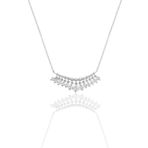 Söğütlü Silver SGTL11749 Rodyumlu Zirkon Taşlı Shakira Gümüş Kolye