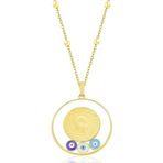 Söğütlü Silver SGTL12295GOLD Gümüş Kolye