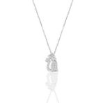 Söğütlü Silver SGTL2118 Rodyumyu Zirkon Taşlı Kedi Kolye