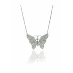 Söğütlü Silver SGTL6095 Zirkon Taşlı Kelebek Kolye