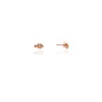 Söğütlü Silver SGTL7930 925 Ayar Gümüş Rose Zirkon Taşlı Mini Pırlanta Modeli Balık Küpe