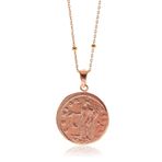 Söğütlü Silver SGTL8114 Antik Para Ve Top Top Zincirli Kadın Gümüş Kolye