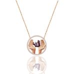 Söğütlü Silver SGTL8580 Gümüş Üç Boyutlu M Harfi Rose Kolye