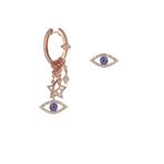 Söğütlü Silver SGTL8717 Rose Göz Modeli Şans Gümüş Kadın Küpe