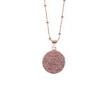 Söğütlü Silver SGTL8753 Rose Renk Gümüş Top Zincirli Hz Süleyman Mührü Kadın Kolye