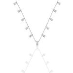 Söğütlü Silver SGTL9667 Damlalı Zirkon Taşlı Kadın Gümüş Kolye