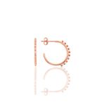 Söğütlü Silver SGTL9989 21 mm Çapında Toplu Halka Yarım Halka Gümüş Küpe